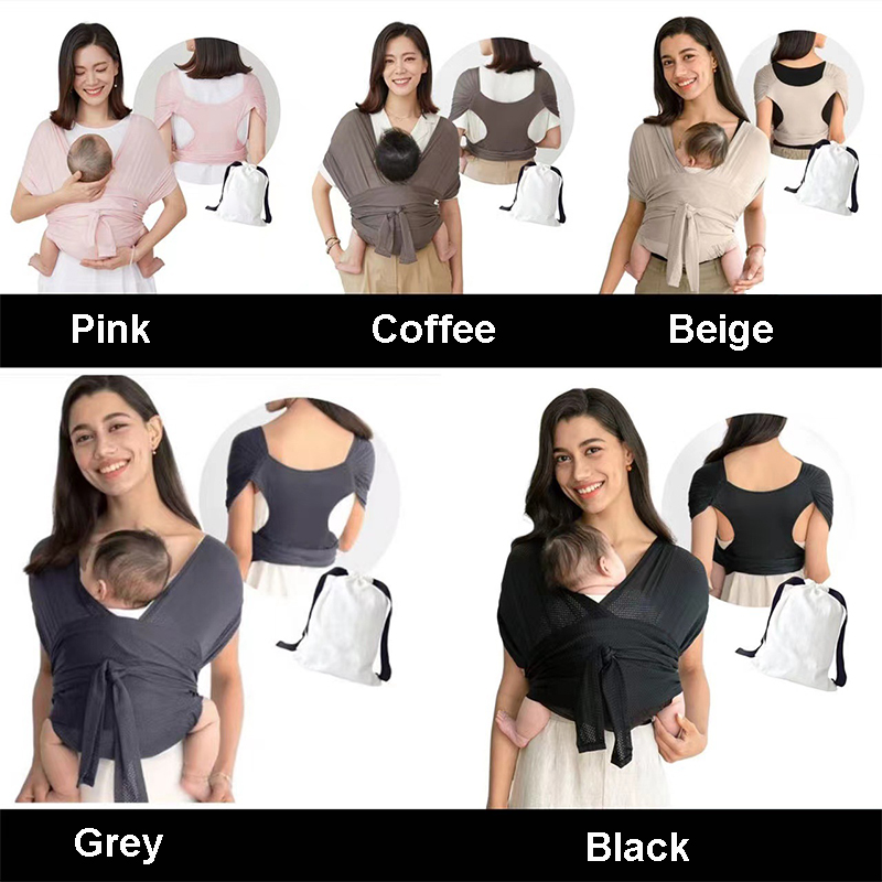 Địu em bé Có Thể Điều Chỉnh Địu em bé Bọc Trẻ Sơ Sinh Mềm Mại Thoáng Khí Hipseat Gridding Vải Sling Lưới không khí
