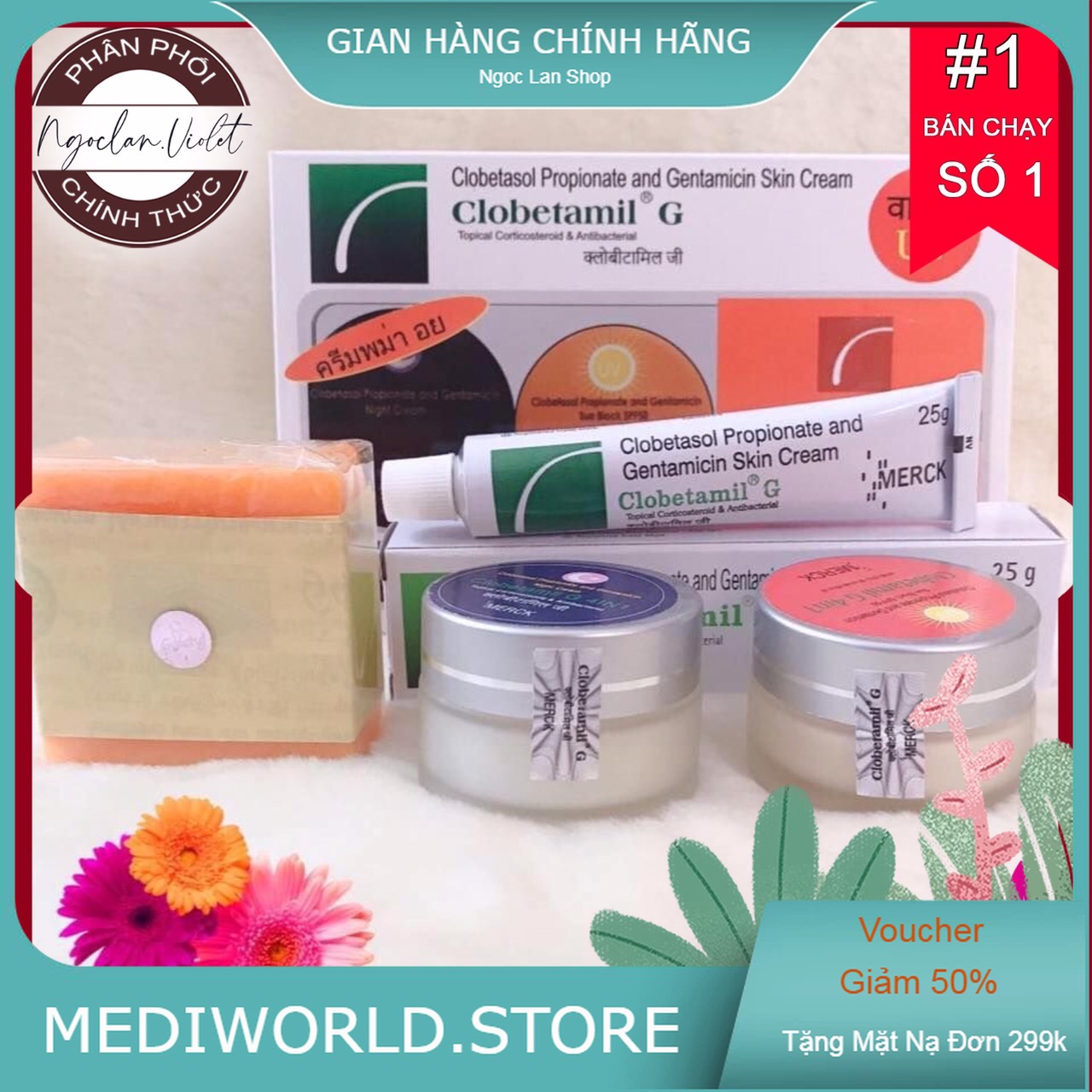 Bộ nám cao cấp clobetamil-g thái lan