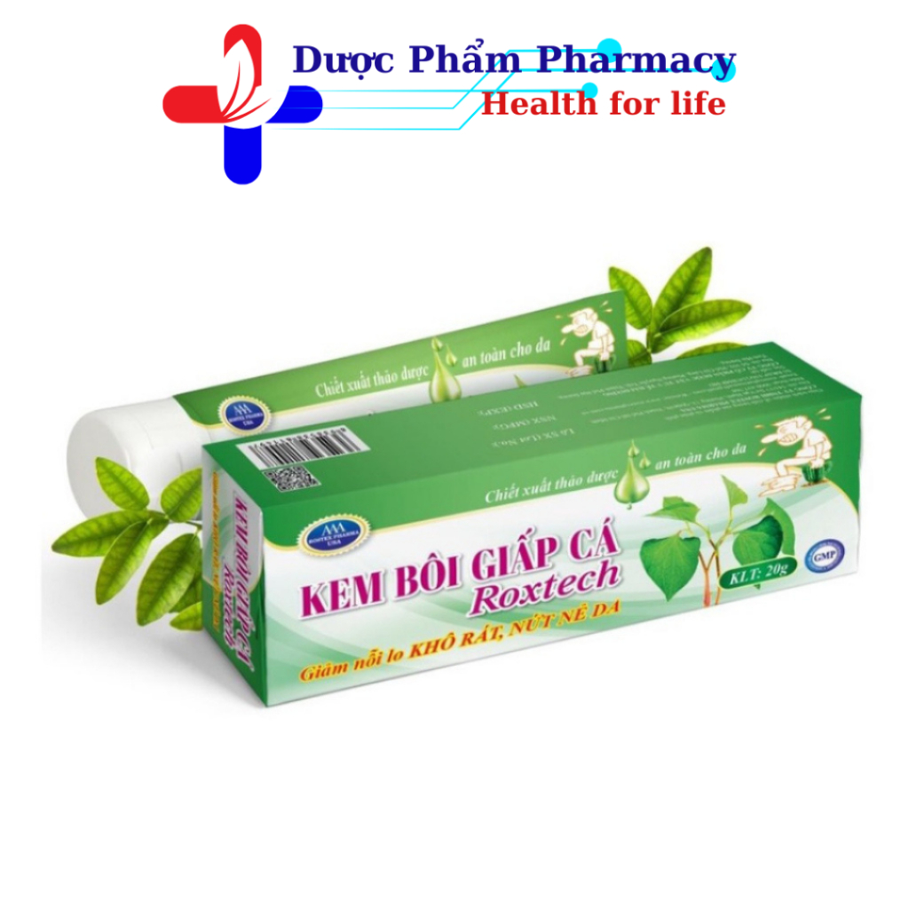 Kem bôi giấp cá Roxtech dầu hoa anh thảo giảm khô rát, nứt nẻ da, đau rát, teo búi trĩ - Tuýp 20g