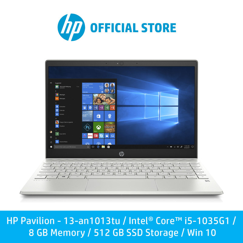 HP Pavilion - 13-an1013tu / Intel® Core™ i5-1035G1 / 8 GB Memory / 512 GB SSD Storage / Win 10