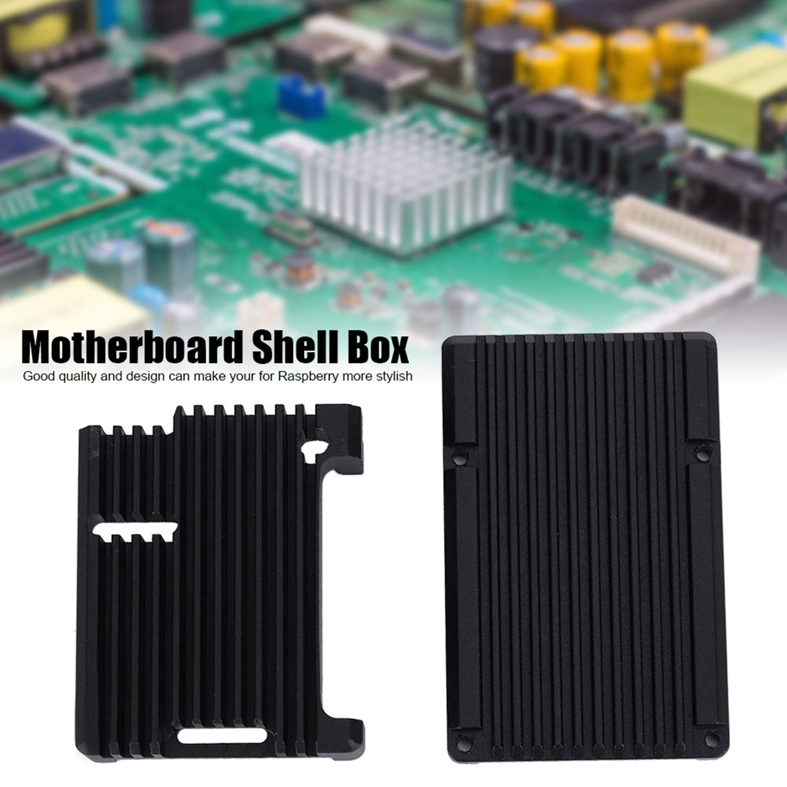 3 Model 2b/3b+ Vỏ nhôm RPI 3 Hộp đen vỏ kim loại cho RPI