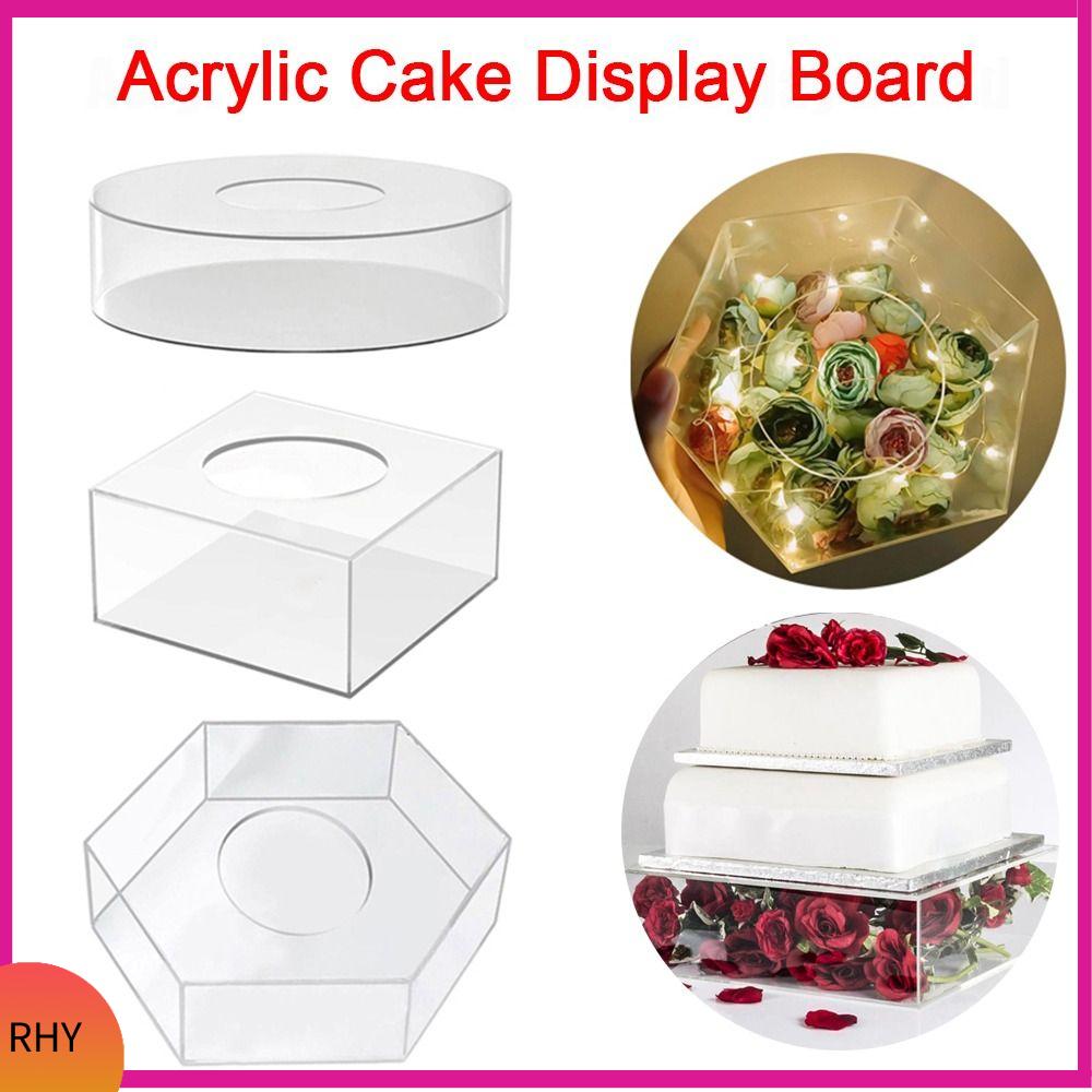Round Acrylic Cake Spacer - 6 Inch (Transparent Cake Separator) – EBAKE