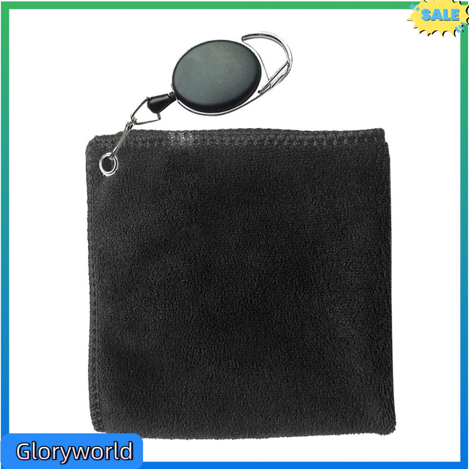 Gloryworld Chuyên Nghiệp gậy đánh golf khăn lau Khăn dùng trong đánh golf Với móc có thể thu vào S Cao Cấp Sợi Nhỏ Khăn dùng trong đánh golf Với móc có thể thu vào vải thấm Cho Cát Bùn Bụi Bẩn Mồ Hôi Loại Bỏ Lý Tưởng Cho Người Golf