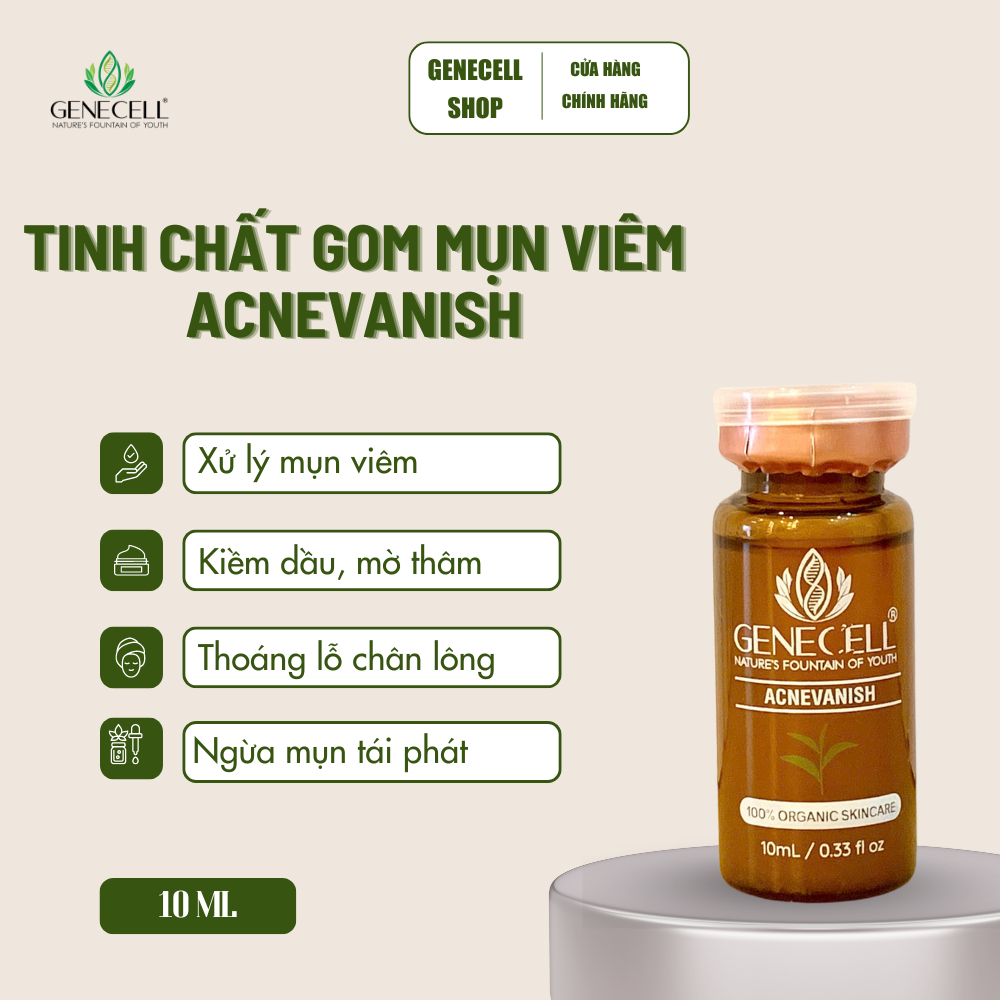 Tinh chất  Genecell gom mụn viêm Genecell Acne Vanish 10ml