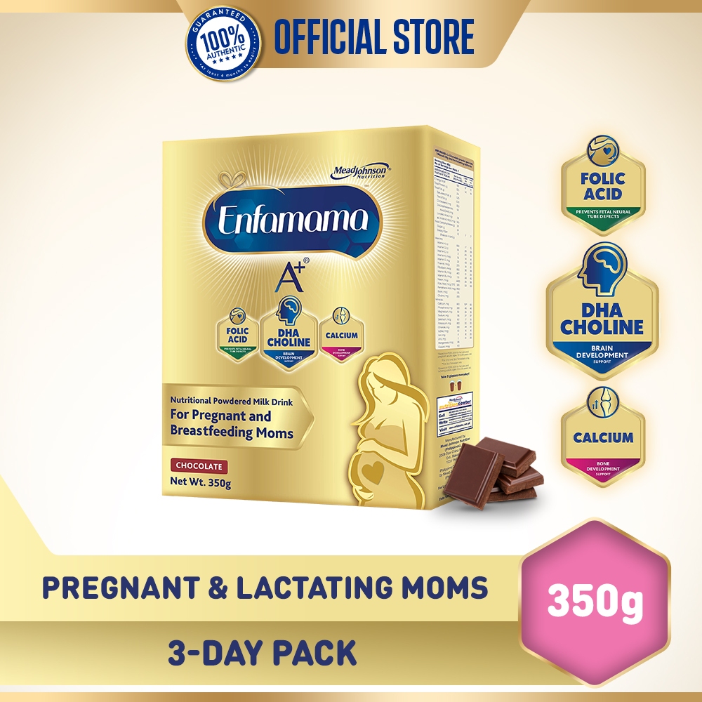 Enfamama A+ Chocolate Powdered Milk Drink for Pregnant and Breastfeeding Moms 350g