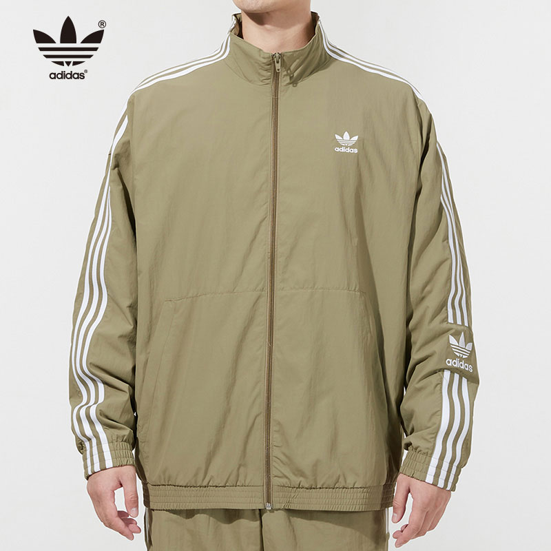 adidas windbreaker khaki