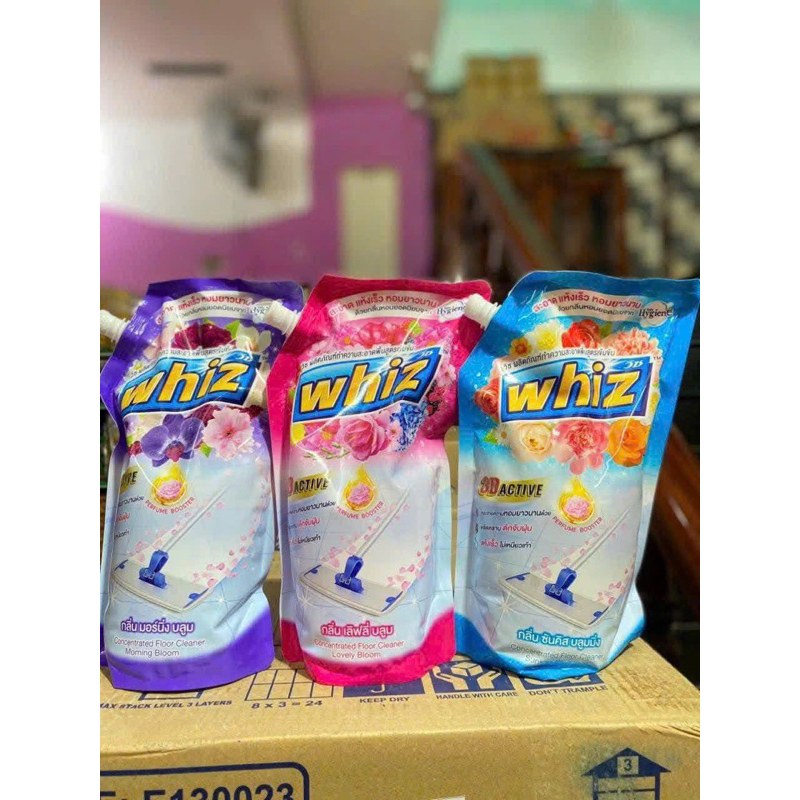 Combo 2 túi x 650g Nước Lau Sàn Thái Lan Hygiene Whiz Thiên Nhiên Chiết Xuất ( Mix giao ngẫu nhiên m