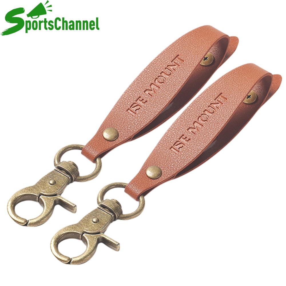 Găng tay da PU kẹp an toàn có thể điều chỉnh mũ du lịch clip chịu mài mòn găng tay làm việc chủ công cụ cắm trại phụ kiện