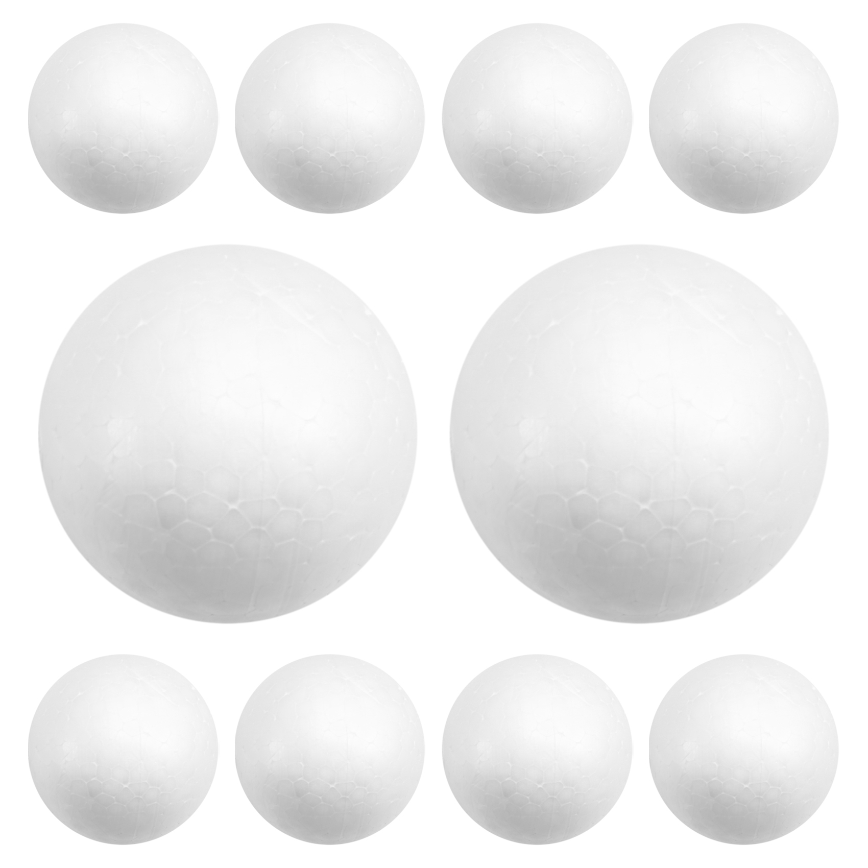 [aou09g]10 x Modelling Craft Polystyrene Foam Ball Sphere 6cm---White