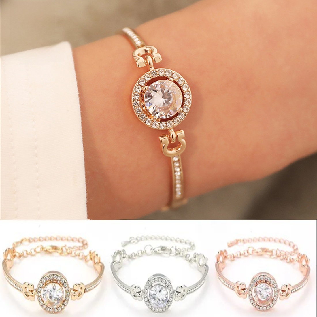 Korean Stylish Bracelet Set for Girls - Best Friend Bracelets, Cute Bracelet, Adjustable Bracelets, Simple & Fancy Charm Jewelry for Girls, Korean Bracelets  Golden Silver and Rose Gold Bangle Bracelet for Girls, , Trendy Chain Bracelets, Bracelet