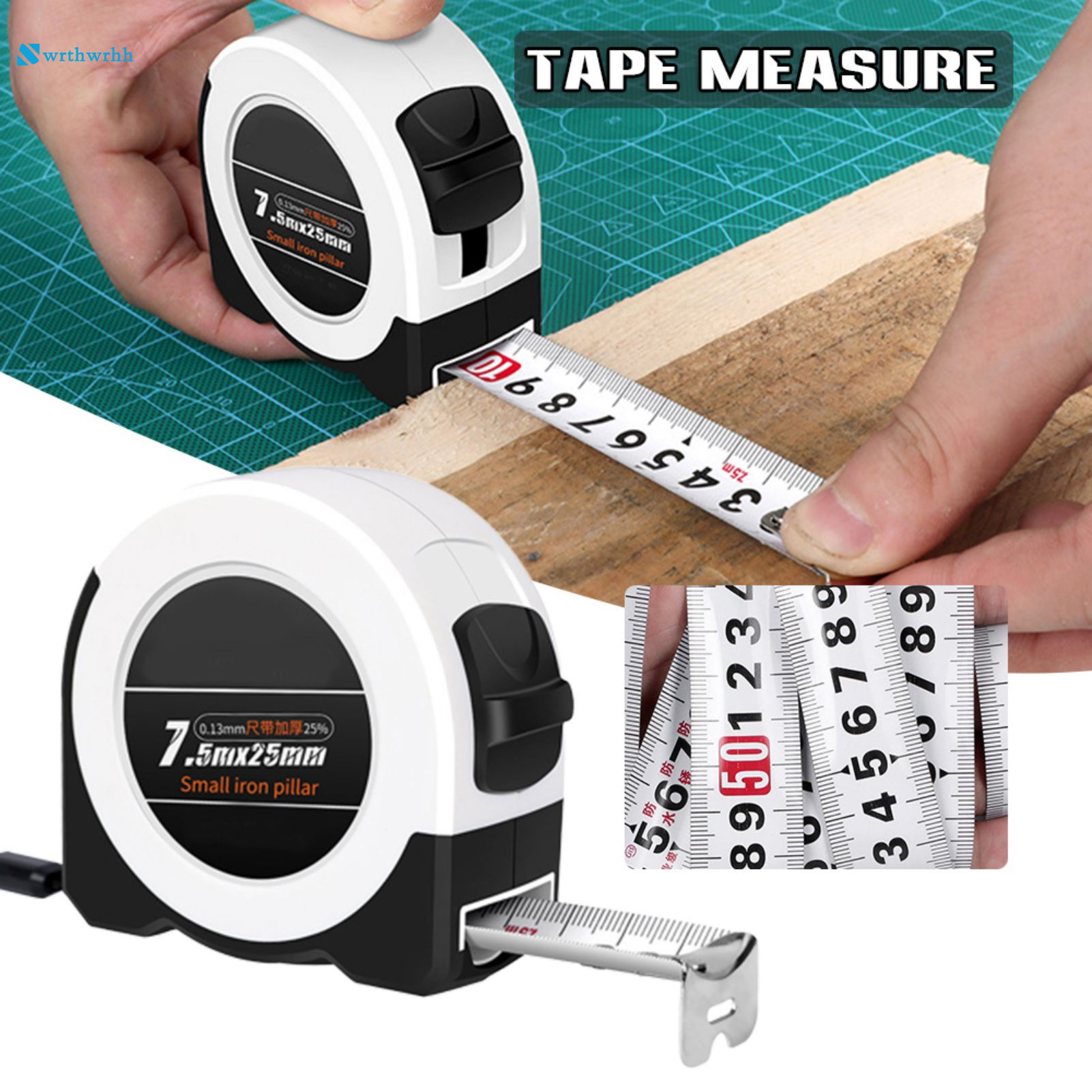 Chế biến gỗ xây dựng Cai Trị rõ ràng đọc tapeline Ergonomic thiết kế cho gia đình bạn bè hàng xóm WRHH-MY Quà Tặng