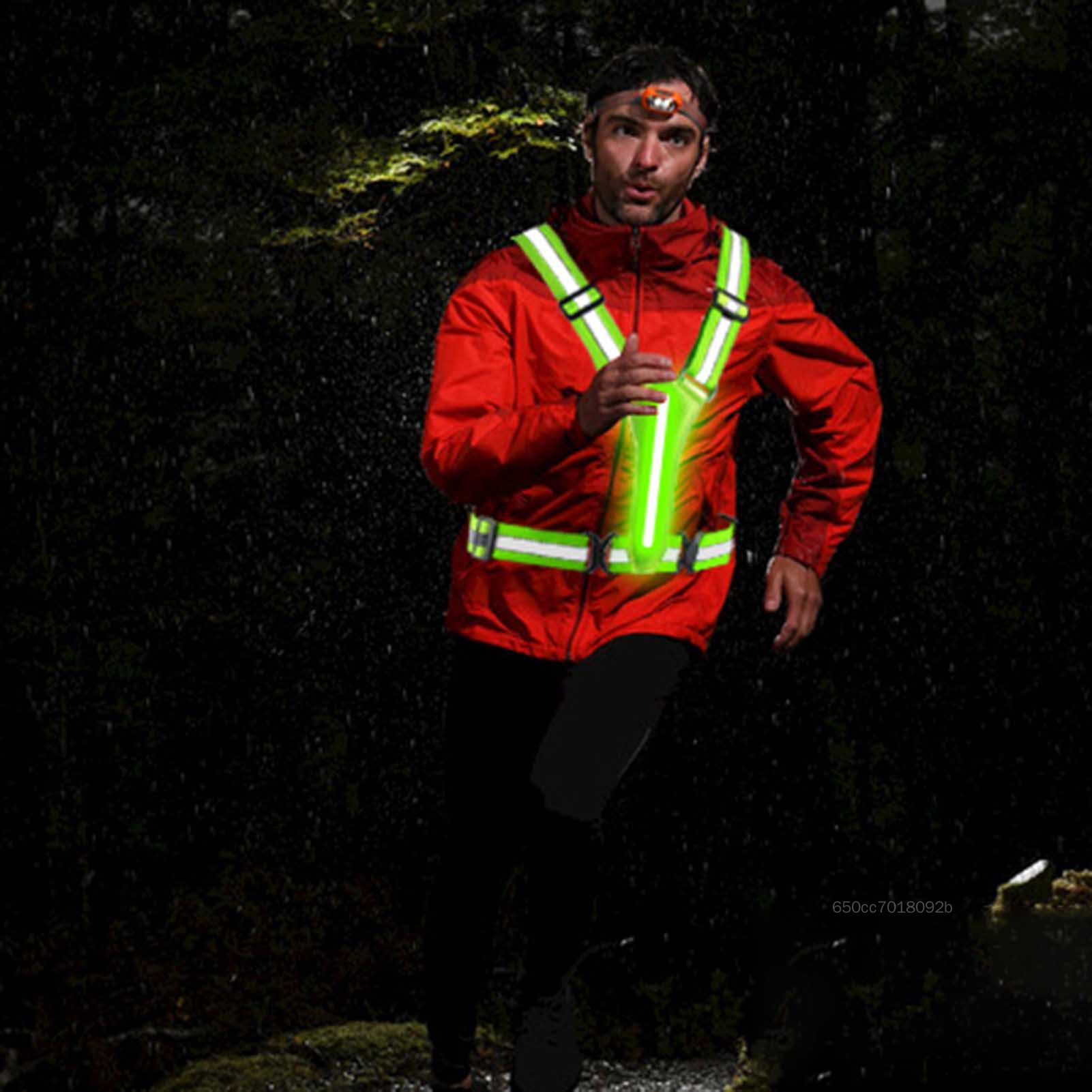 LED Light Up Running Vest Easy to Put On / Take Off Adjustable Size & Lighting Modes Universal for Runners WalkersLED Light Up Running Vest Easy to Put On / Take Off Adjustable Size & Lighting Modes Universal for Runners Walkers GZ-MY