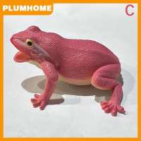 PLUMHOME Spoof Toy Simulation Frog Model Animal Toy Toad Tricky Scary Squeeze Sound Frog Toys for Kids Hobby Collection Toys