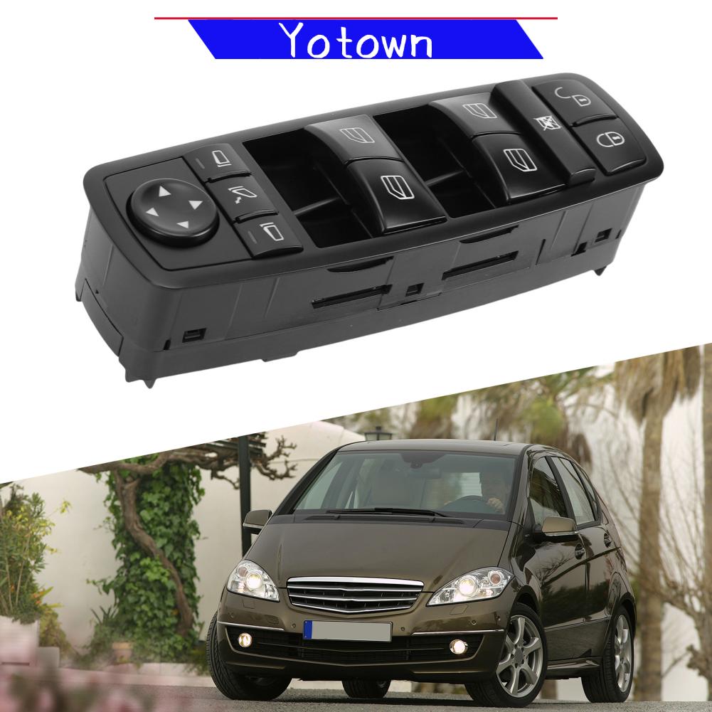 Yotown Công tắc điều khiển cửa sổ điện chính bên tài xế Oreilet A1698206710 Thay thế công tắc điều khiển cửa sổ điện ô tô cho phụ kiện ô tô loại A B W245 W169 2006-2012 Giá 598,000 Đồng*Miễn phí vận chuyển