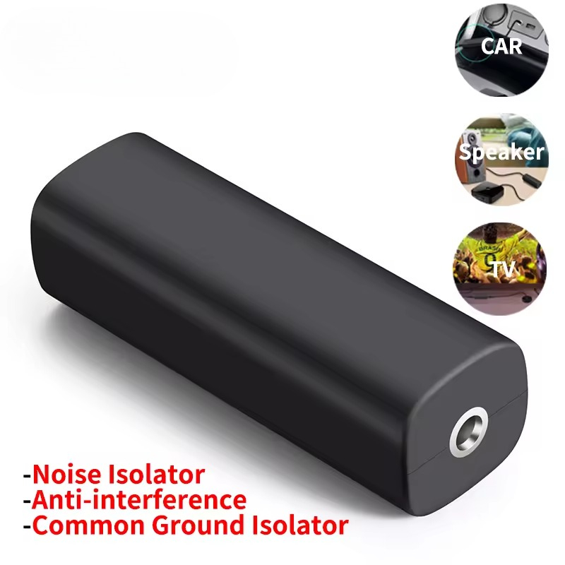 3.5mm AUX âm thanh mặt đất vòng lặp máy khử tiếng ồn chống nhiễu an toàn âm thanh sắc nét Hệ thống âm thanh stereo Adapter TV trên xe game máy tính
