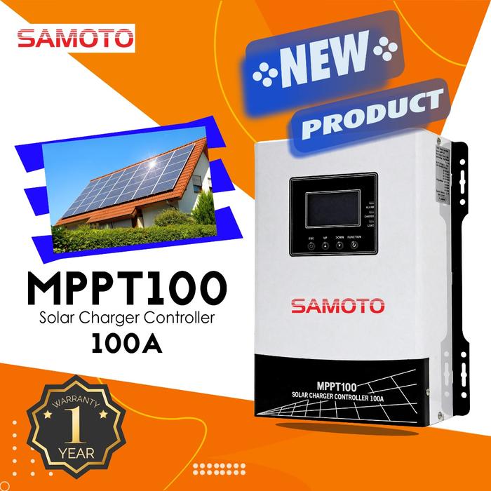 MPPT 100A 12V 24V 36V 48V SOLAR CHARGE CONTROLLER SAMOTO Harga  5,956,000 rupiah*Gratis Ongkir