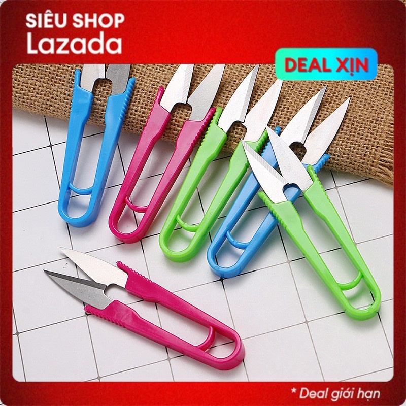Kéo bấm chỉ quần áo gia đình siêu sắc, kéo cắt chỉ thêu, may vá tiện lợi