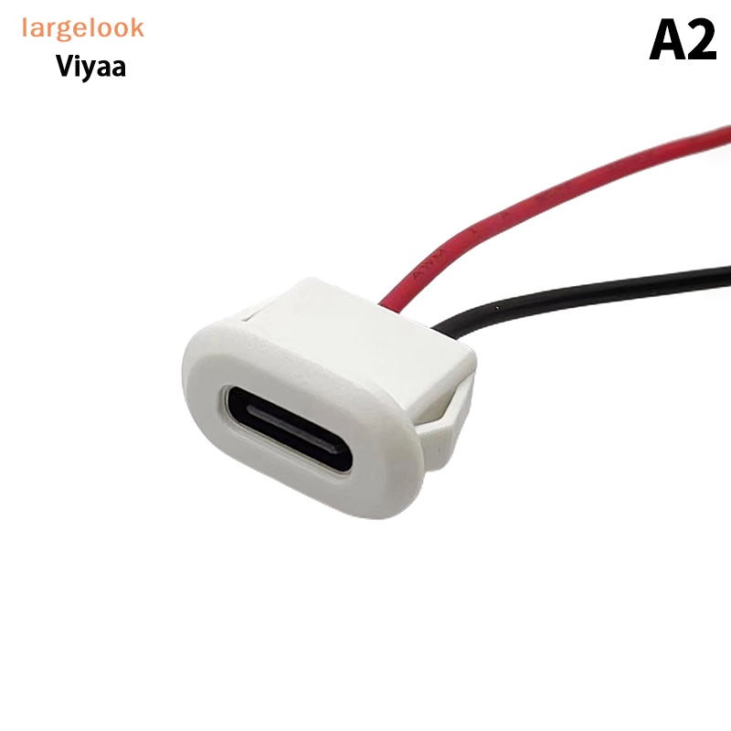 MAIFUWEI 2 sets of waterproof plastic C-type syringes with charging interfaces and convenient plug cables ราคา 12 บาท*ส่งฟรี