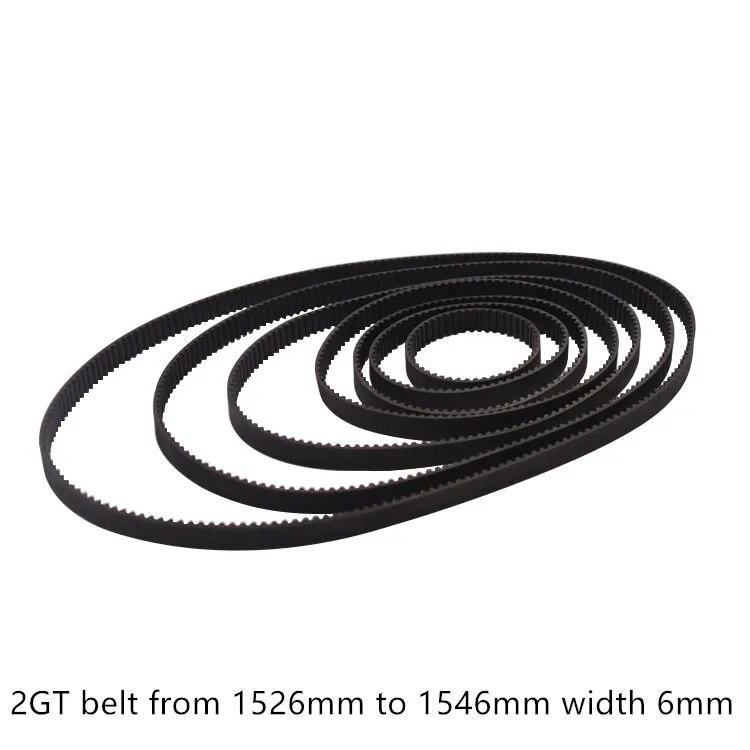 【Limited stock】 Đáng tin cậy máy in 3D vành đai GT2 vòng kín cao su 2GT thời gian 1524 1540 Chiều dài 1524mm 1540mm chiều rộng 6mm