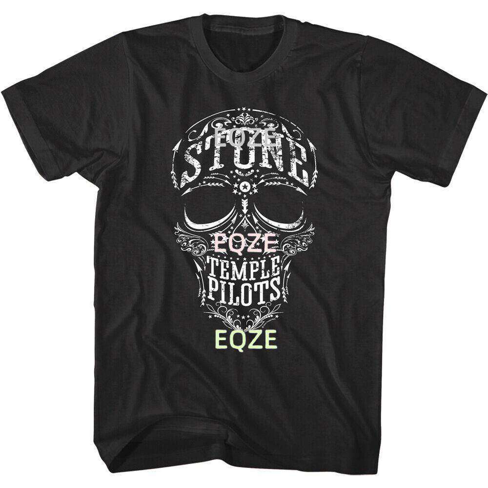 Stone Temple Pilots Skull Men's T Shirt Alt Rock Band Concert Merch STP Biker