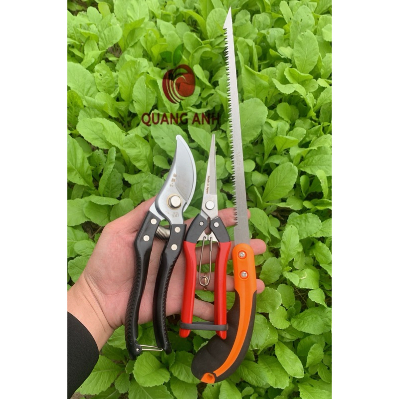 Combo bộ 3 dụng cụ làm vườn, cắt tỉa và cưa cành cây chuyên dụng