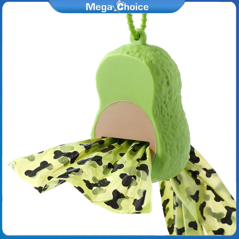 Megachoice Avocado Shape Dog Poop Bag Dispenser Portable Pet Waste Bags Holder With Lanyard Dog Poop Bags Holder For Indoor Outdoor ราคา 45 บาท*ส่งฟรี