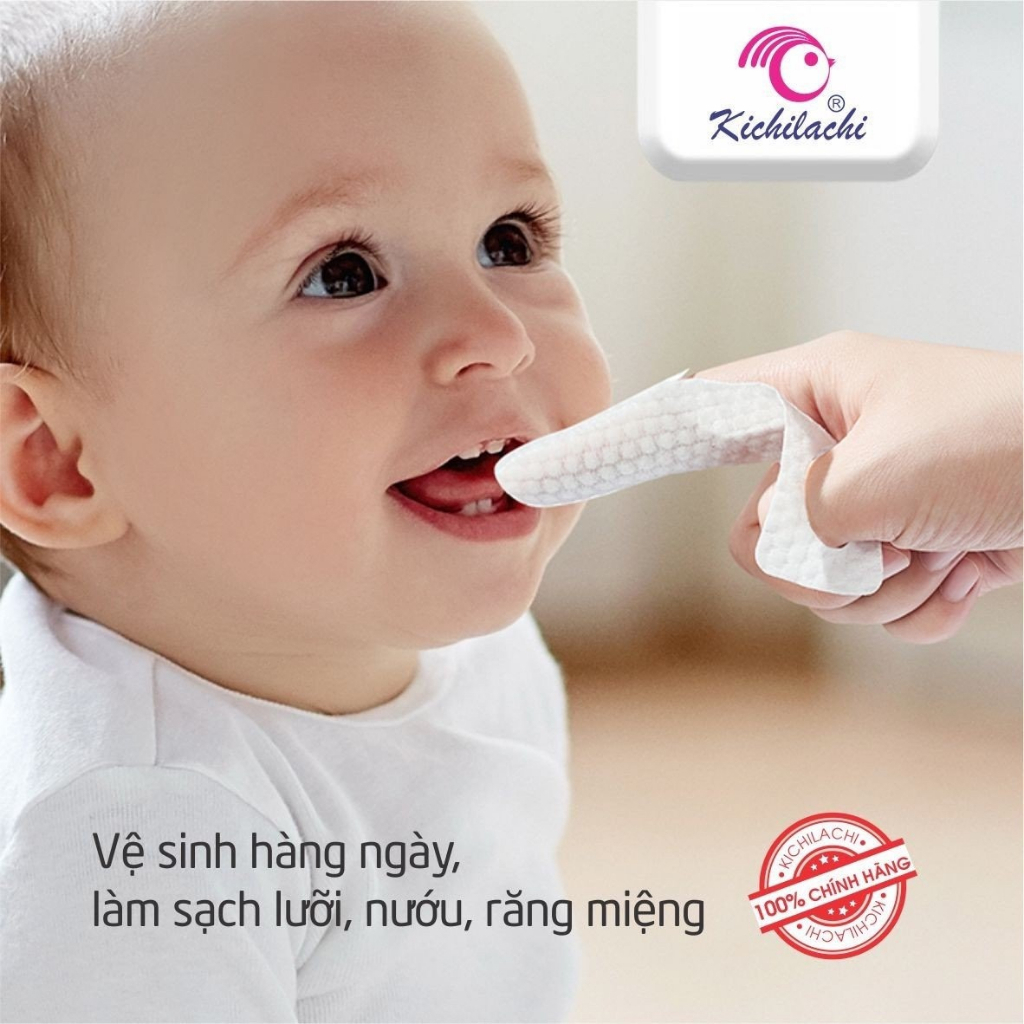GẠC RƠ LƯỠI Kichilachi làm sạch và ngăn ngừa các vấn đề răng miệng cho bé sơ sinh date mới