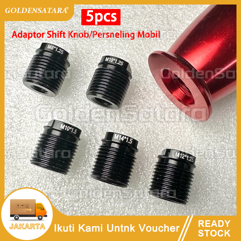 5 PCs car shift knob adaptor bolt material aluminum strong variation for all car models Harga 43,000 rupiah*Gratis Ongkir