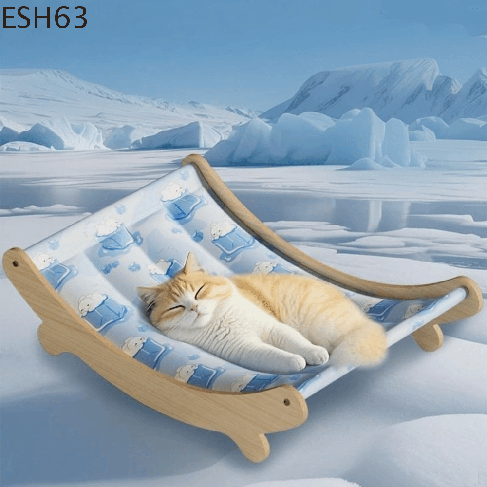 ESH63 Chống thấm nước Ghế thư giãn cho thú cưng Chống ẩm Có thể tháo rời Tấm lót làm mát cho thú cưng Ghế nằm làm mát cho mèo Thoáng khí Ghế bập bênh cho thú cưng Phòng khách
