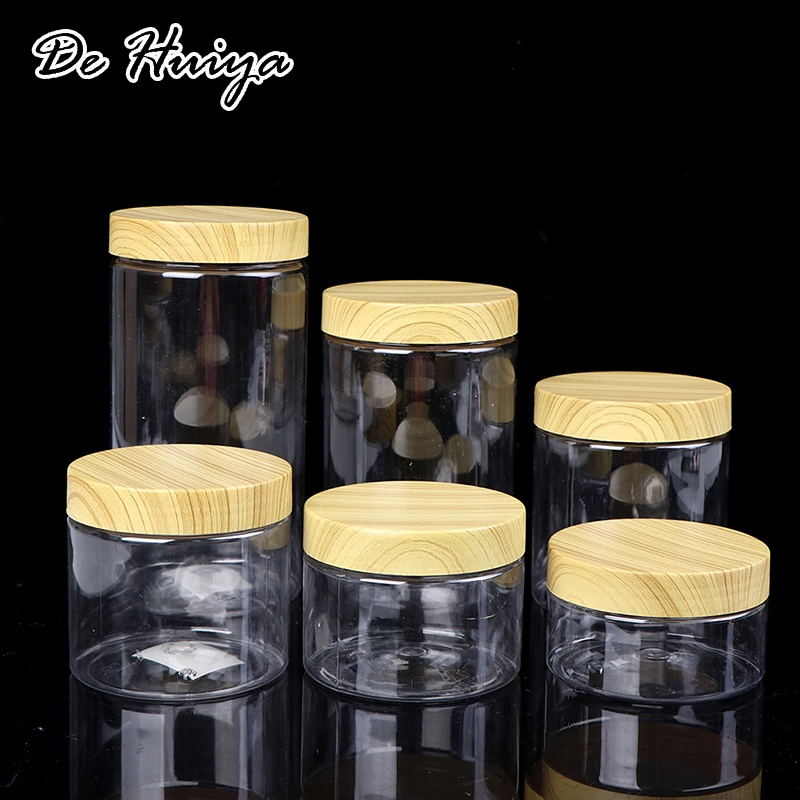 DEHUIYA พลาสติกกลวงใสมีฝาปิดทำจากไม้เทียมสะดวก ราคา 29 บาท*ส่งฟรี