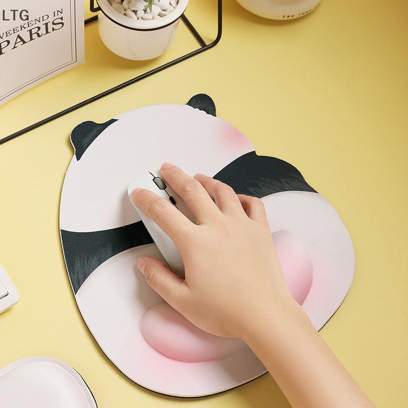 LTG Mới dễ thương màu hồng Butt Panda Mouse Pads Silicone cổ tay mouse Pads sáng tạo vui chuột tay phần còn lại văn phòng máy tính không trượt Mouse Pads