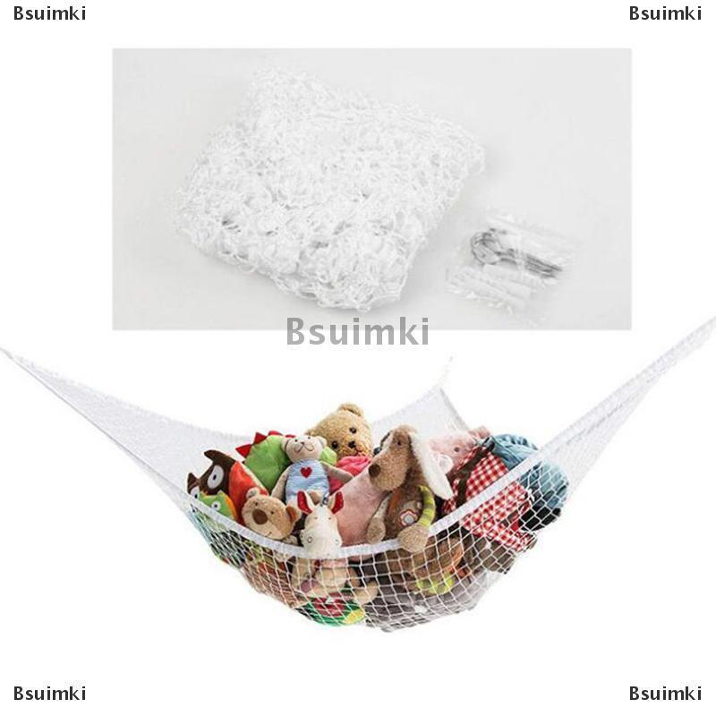 [COD] Bsuimki Võng đồ chơi phòng trẻ em Võng lưới đồ chơi nhồi bông Võng lưới sắp xếp đựng đồ