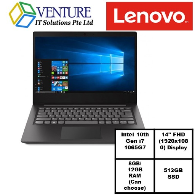 Lenovo IdeaPad S145 10th Gen Intel Core i7 1065G7/8GB OR 12GB DDR4 RAM/512GB SSD/Iris Plus Graphic/14Full HD 1920x1080/Window 10/1 year carrying in warranty