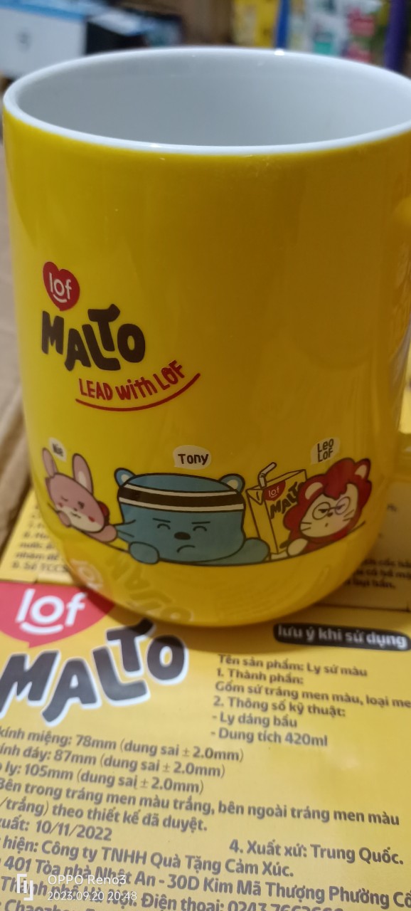 Ly sứ xinh đẹp Malto / Lof