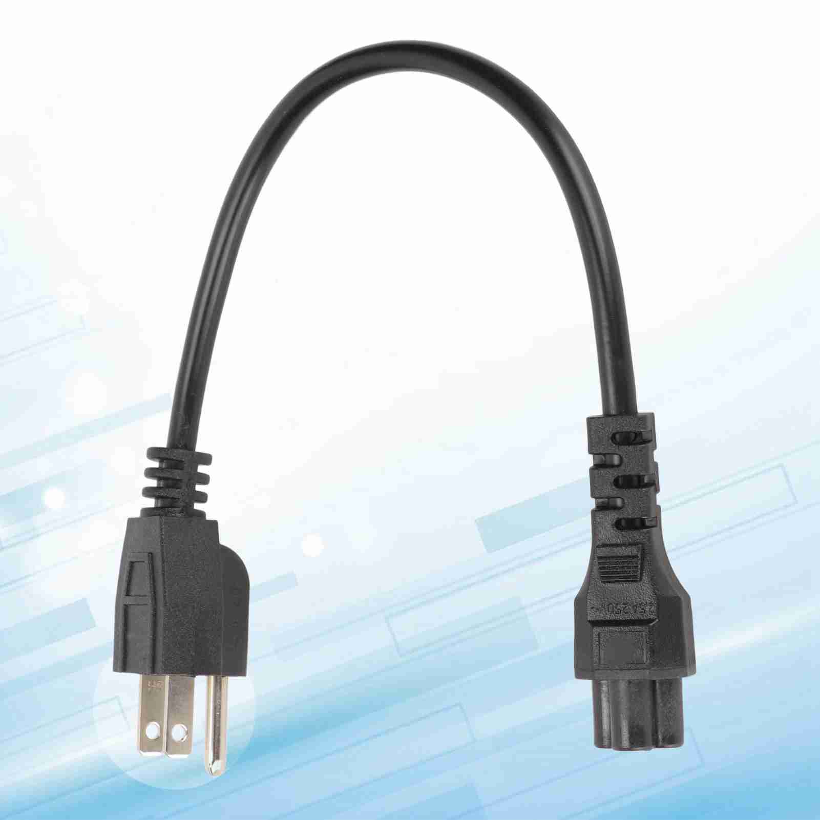 Nguồn AC dây ngắn 5 ‑ 15p Nam để IEC320 C5 nữ dây nguồn 18 AWG cho máy tính