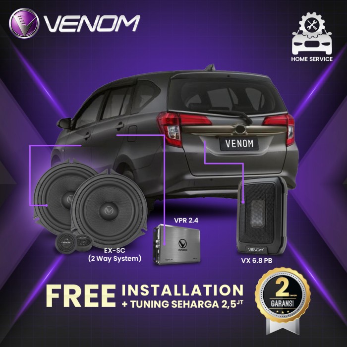 VENOM EXPRESS TOYOTA CALYA PAKET AUDIO MOBIL GRATIS PASANG TUNING-desshop99 Harga 8,398,000 rupiah*Gratis Ongkir