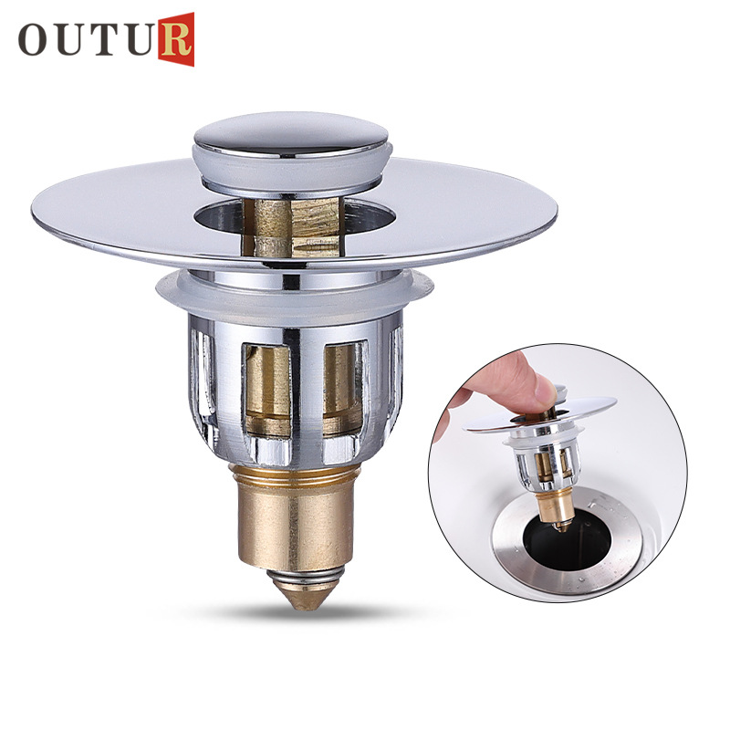 American Standard Universal Washbasin Water Jump Core Washbasin Water Stopper All Copper Pressing Basin Water Drainer