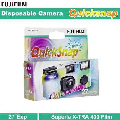 Fujifilm 35mm Disposable Single Use Film Camera Quicksnap with Flash - 27 Exposures