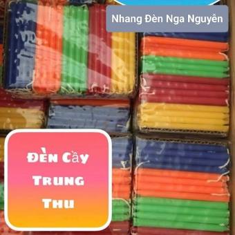 Đèn cầy thắp lồng đèn Trung Thu ngũ sắc/Nến nhỏ cúng sao túi 500 gram