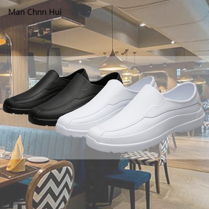 Bếp nam Không Thấm Nước giày làm việc Nhà Hàng Phụ Nữ Của Bồi Bàn Giày Khách Sạn Phục Vụ Trọng Lượng Nhẹ Làm Việc Đầu Bếp cỡ giày 36-45
