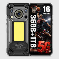 OUKITEL WP500 5G 36GB+1TB 108MP Camera 6.8” FHD+ 120Hz Anti leakage button Mobies Built-in Wireless headset 10000mAh 45W  Handphone Under - Camp lamp Gemini AI NFC OTG Android 16
