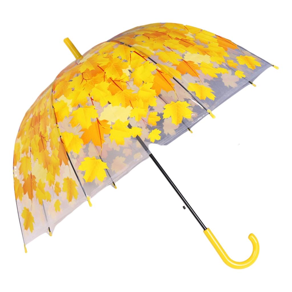 Tự động rõ ràng ô bong bóng Windproof ô dạng gậy xuyên thấu mái vòm tán