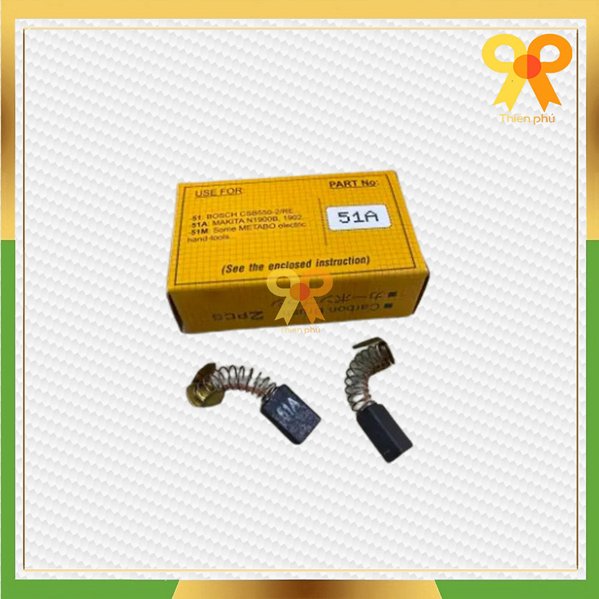 Chổi than 51a nb kích thước 5x8x12mm