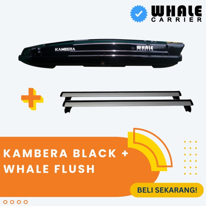 SET ROOFBOX WHALE CARRIER KAMBERA 650 LITER DAN CROSSBAR WHALE FLUSH - The Car People Harga  15,216,000 Ringgit*Penghantaran Percuma