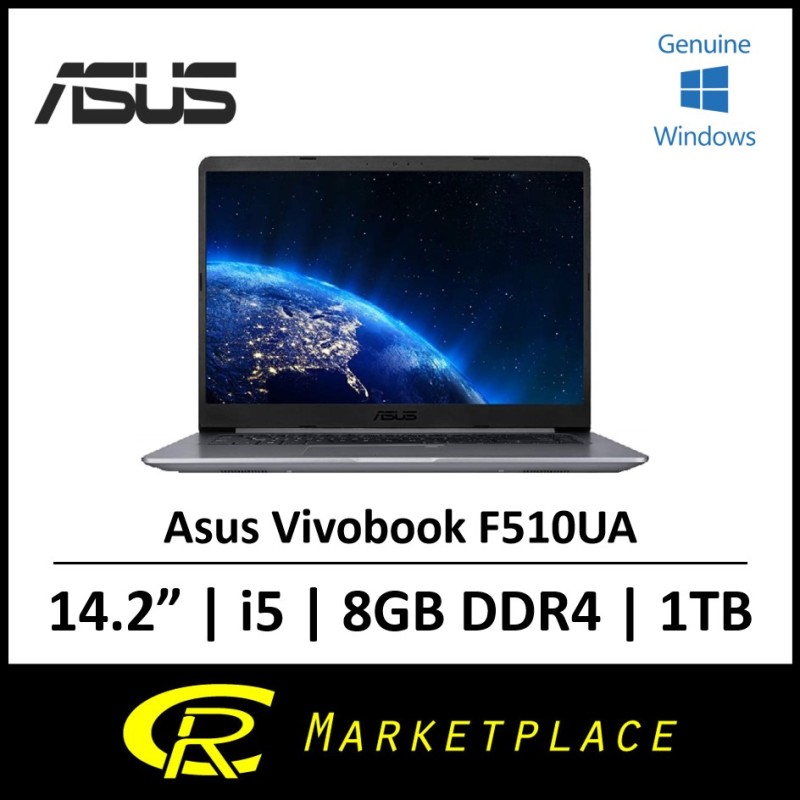 Asus Vivobook F510UA-AH50 Thin & Lightweight 15.6 FHD Nano Edge Laptop Intel Core i5-7200U 2.5GHz 8GB DDR4 1TB HDD