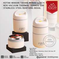 Kotak Makan Tahan Panas Lunch Box Vacuum Thermal Termos Sup Stainless Steel Rantang Bekal