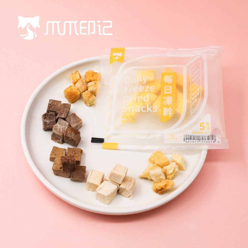Thức ăn cho thú cưng xh mèo và chó đông khô - thử ăn gói cá tuyết đông khô 5g 🔥lzb037vn🔥