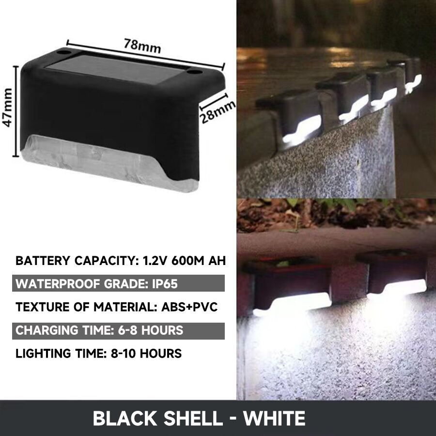 AIMO【Buy More Save More】LuzNest LED Solar Stair Light Waterproof Outdoor Garden Passage Courtyard Terrace Guardrail Step Light Landscape Light