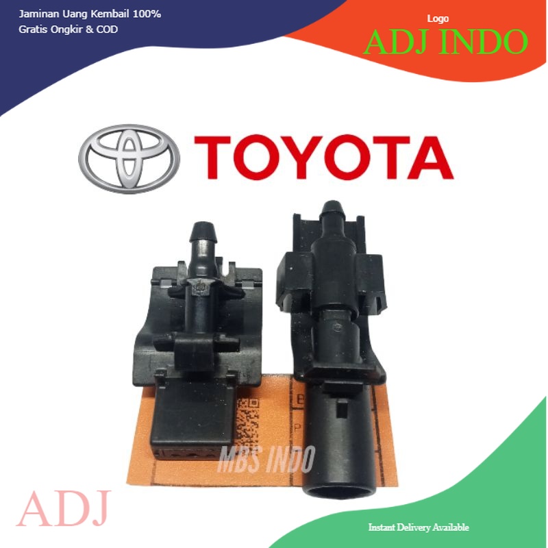 ADJ Valve nozzle wiper toyota Palep Nosel penyemprot air toyota penyambung slang wiper pengompa air wiper toyota Original avanza xenia Terios rush grandmax luxsio vios yaris Harga 10,000 rupiah*Gratis Ongkir