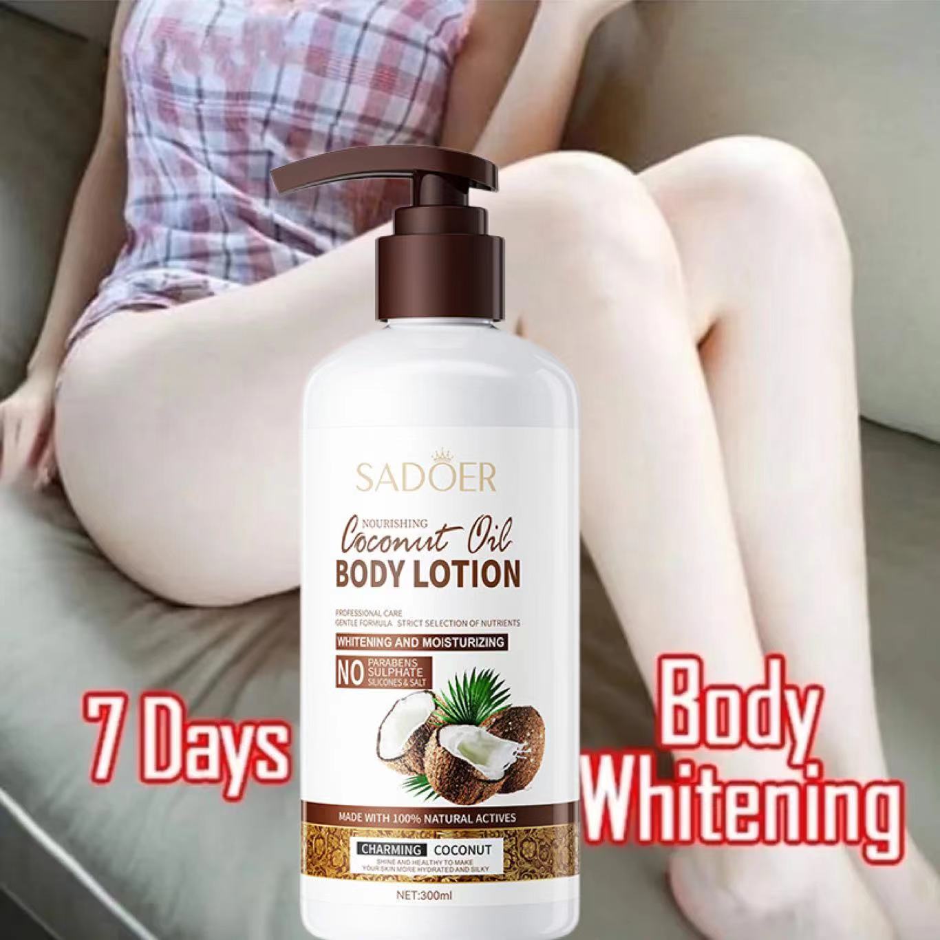 Dừa Sữa Dưỡng Thể Trắng Da Body lotion Dưỡng Da Trắng Hồng, Nâng Tone Da Toàn Thân Hàng 300ml